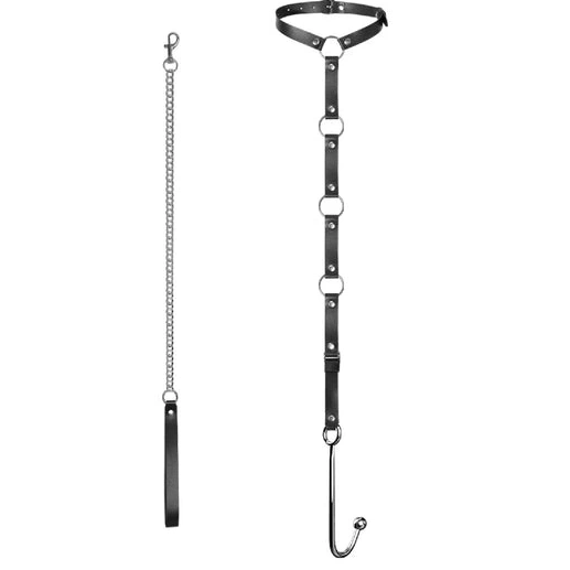 Leash 5853 Anal EverydayUse and with Collar Kinky Hook 1102